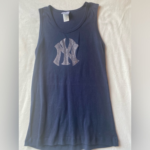Yankees Rhinestone Tank Top - Picture 1 of 3